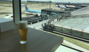 成田空港のキャセイパシフィック航空ラウンジ